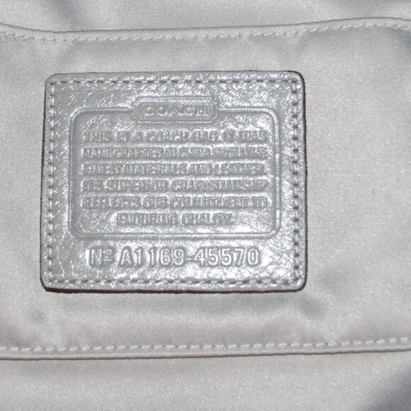 💚👜Coach Purse Green Ombre Textured Handbag Patent Leather Satchel 45570💚👜 - Picture 2 of 13